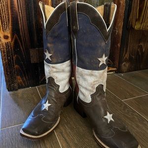 Roper Texas Flag Square Toe Cowboy boots